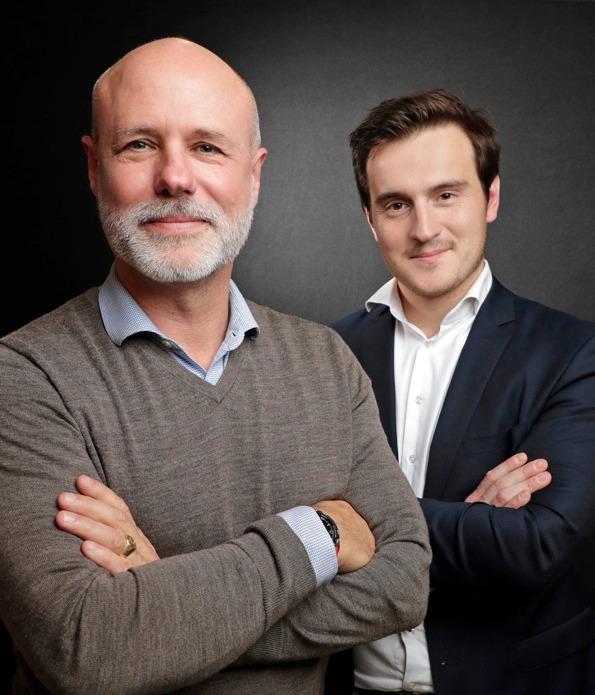 Sébastien Aubrée, CEO, et Jean-Hugues Migeon, CTO de Medical Place